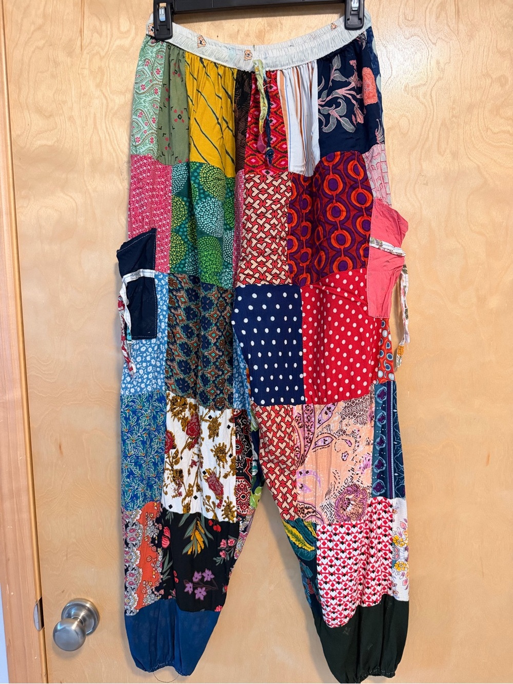 Kathmandu Multicolor Patchwork Cotton Harem Pants - Picture 6 of 8